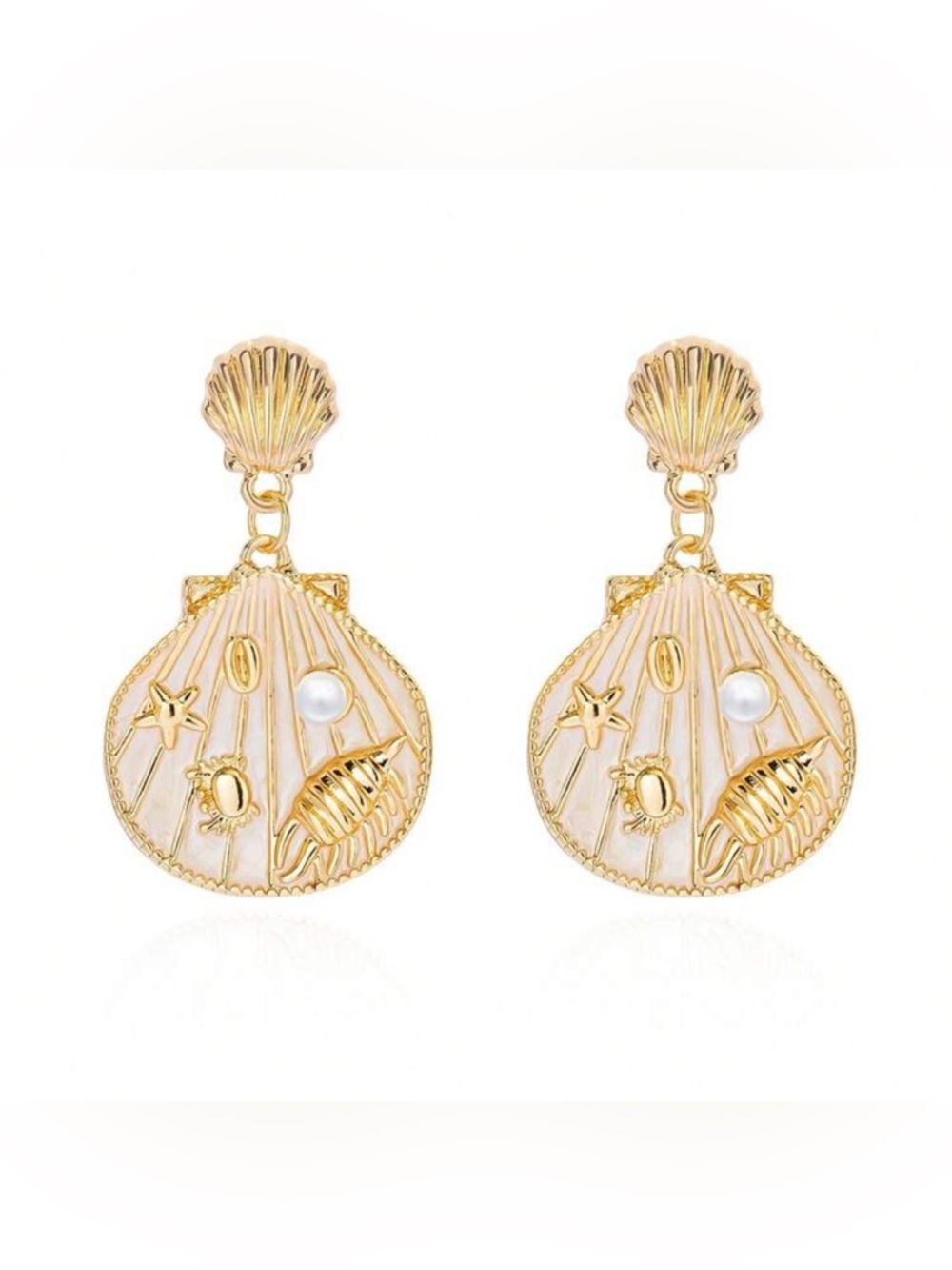 Shell Drop Earrings S1357
